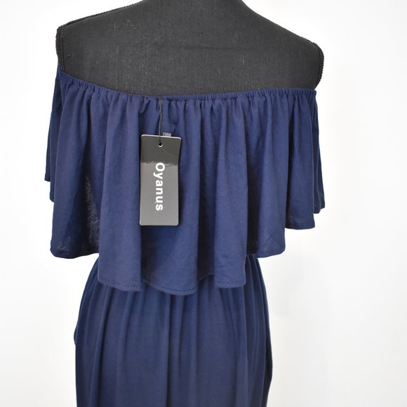 Brand New Floor Length Off the Shoulder Dress - Picture 4 of 4